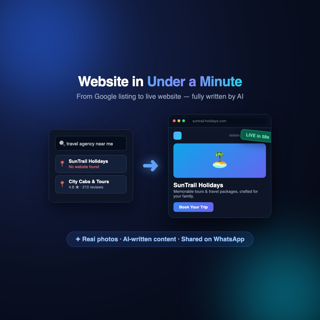 Website in Under a Minute